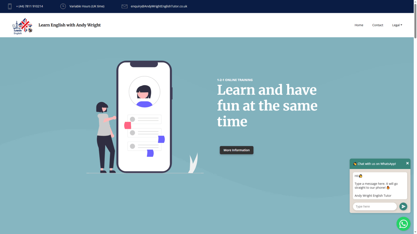 english tutor website